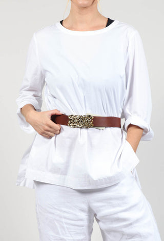 Fiore Belt in Brown