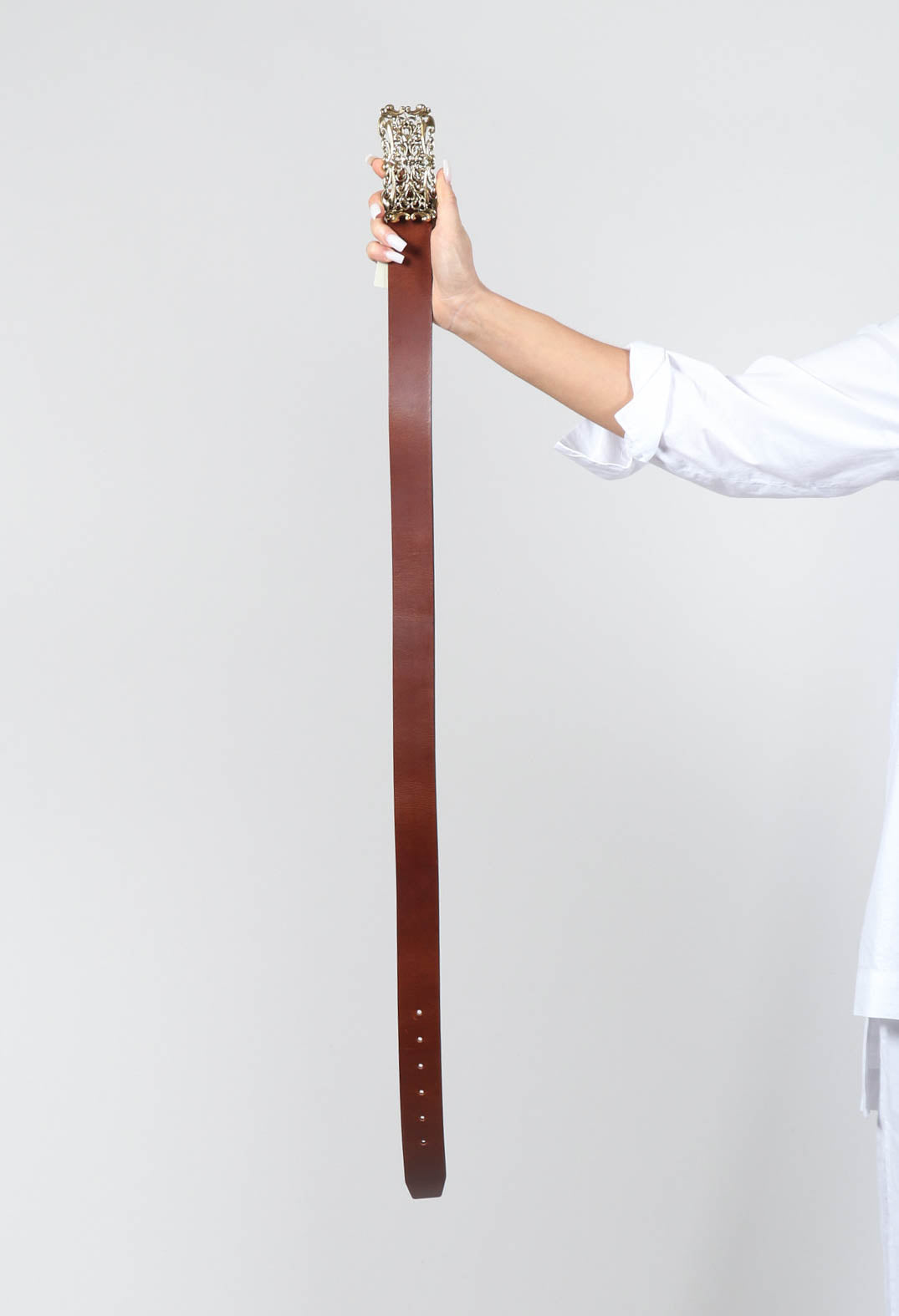 Fiore Belt in Brown