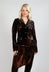 Fitted Clean Jacket in Batiked Caramel