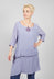 Long Double Layer Tunic in Grape