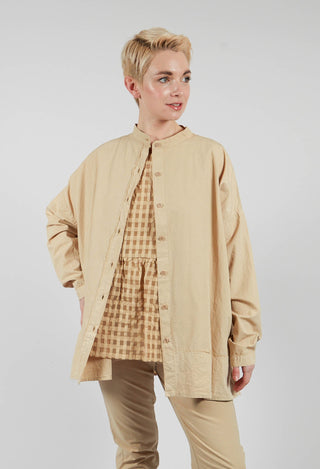 Grandad Collar Shirt in Juta