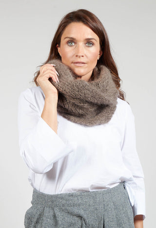 Chunky Woollen Snood in Ficelle
