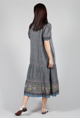 Handwoven Dress in Slate Grey