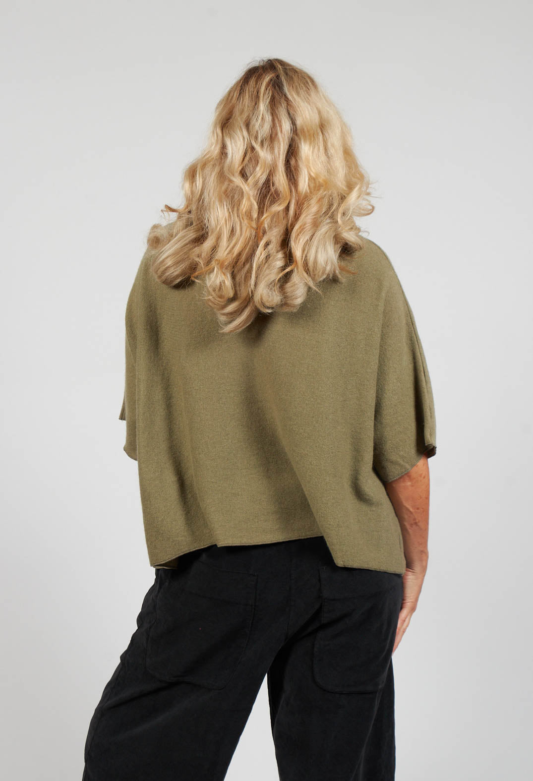 High Neck Over WS in Olive