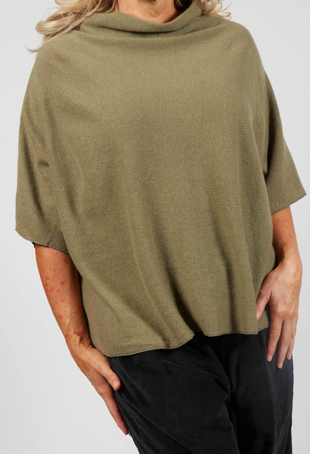 High Neck Over WS in Olive