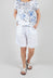 Knee Length Shorts in White