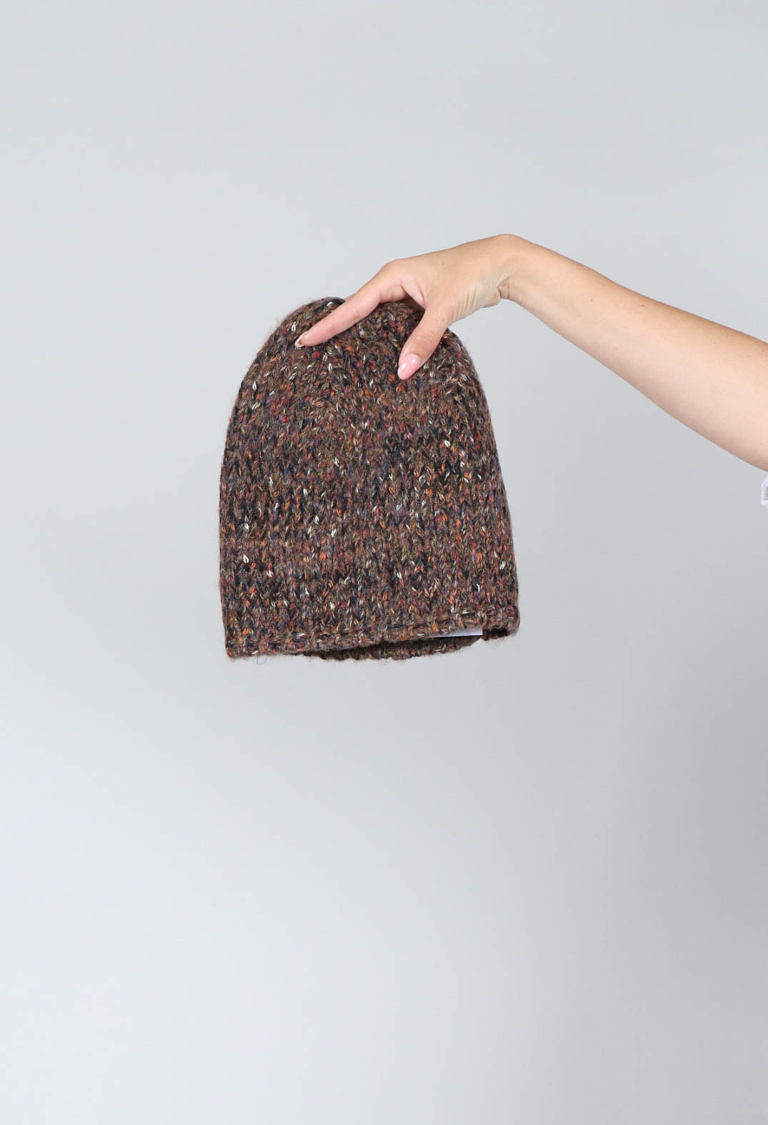 Knitted Hat in Bronze Multicolour