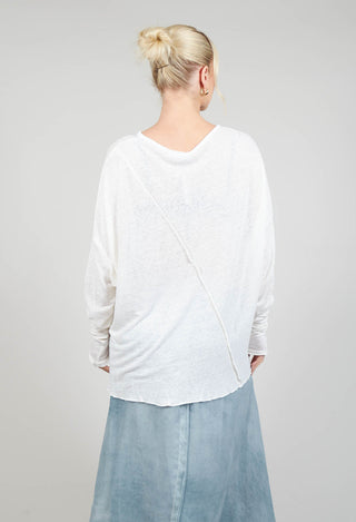 Linen Comfort Top in Off White