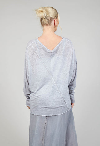 Linen Comfort Top in Original Grey