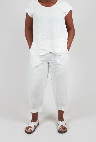 Linen Trousers in Off White