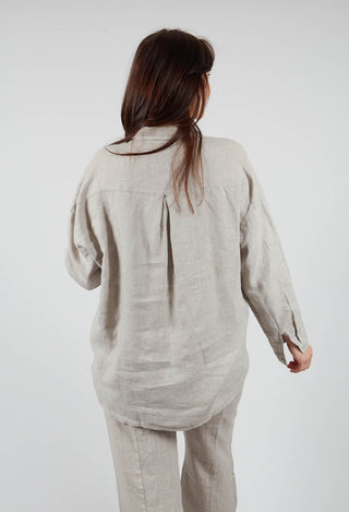 Longline Shirt in Beige