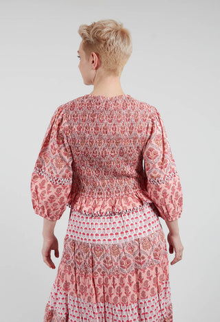 Losange Blouse in Peche