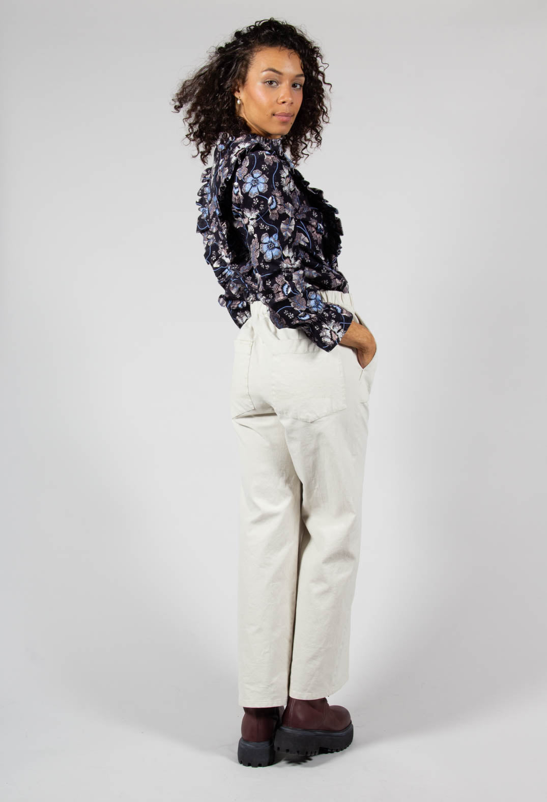 Melody (co) Shirt with Ruffles
