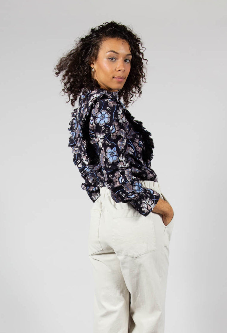 Melody (co) Shirt with Ruffles