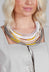 Multi Strand Rubber Choker in Grey