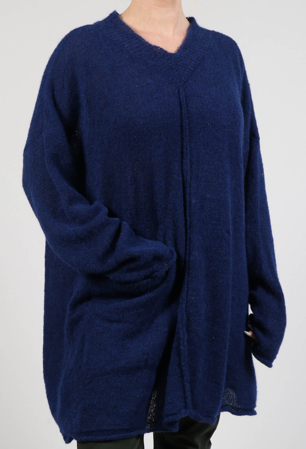 Oversize Pullover in Gentian Blue
