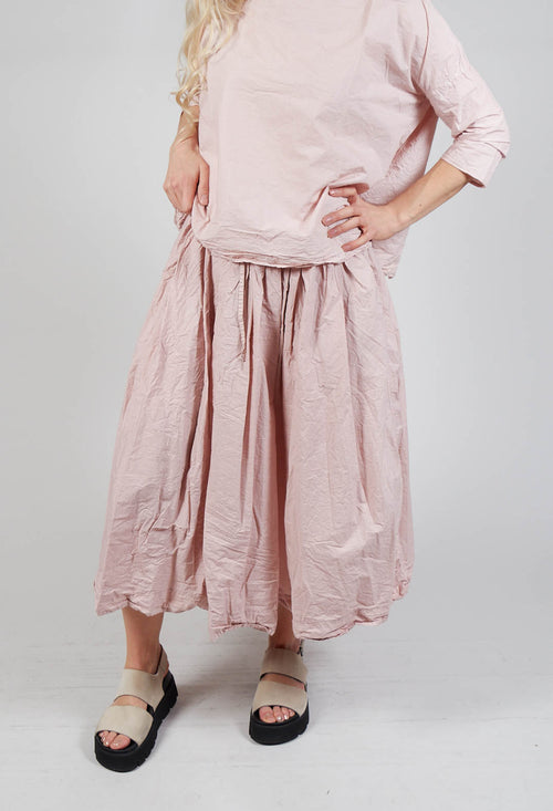 Pleated Long Skirt TC in Petal Pink
