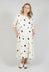 Polka Dot Smock Dress in Pois Nero