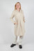 Polkadot Needlecord Cowl Neck Dress in Sahara