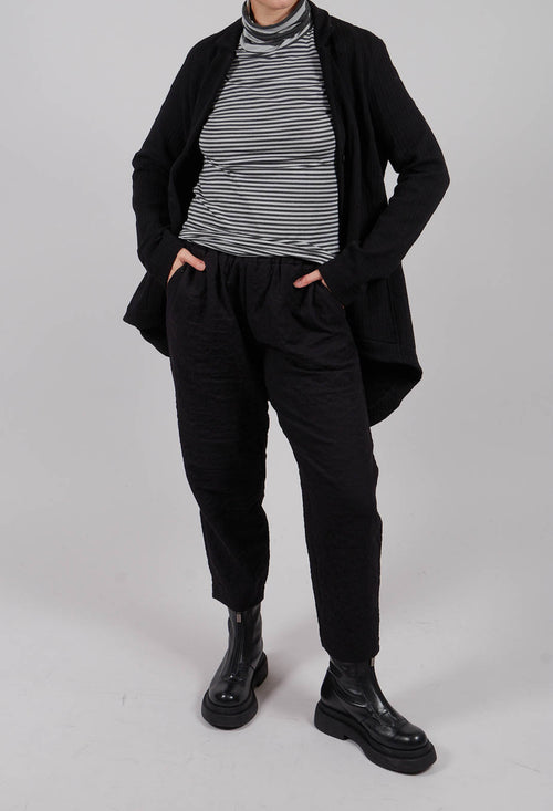 Preciso SU Plain Trousers in Nero