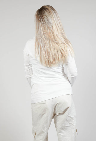 Printed Long Sleeve Top in Spec Handpaint
