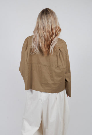 Raw Hem Shirt in Eucaliptus