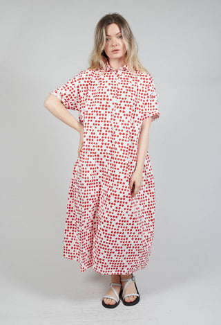 Reana Dress in Red Dot Print