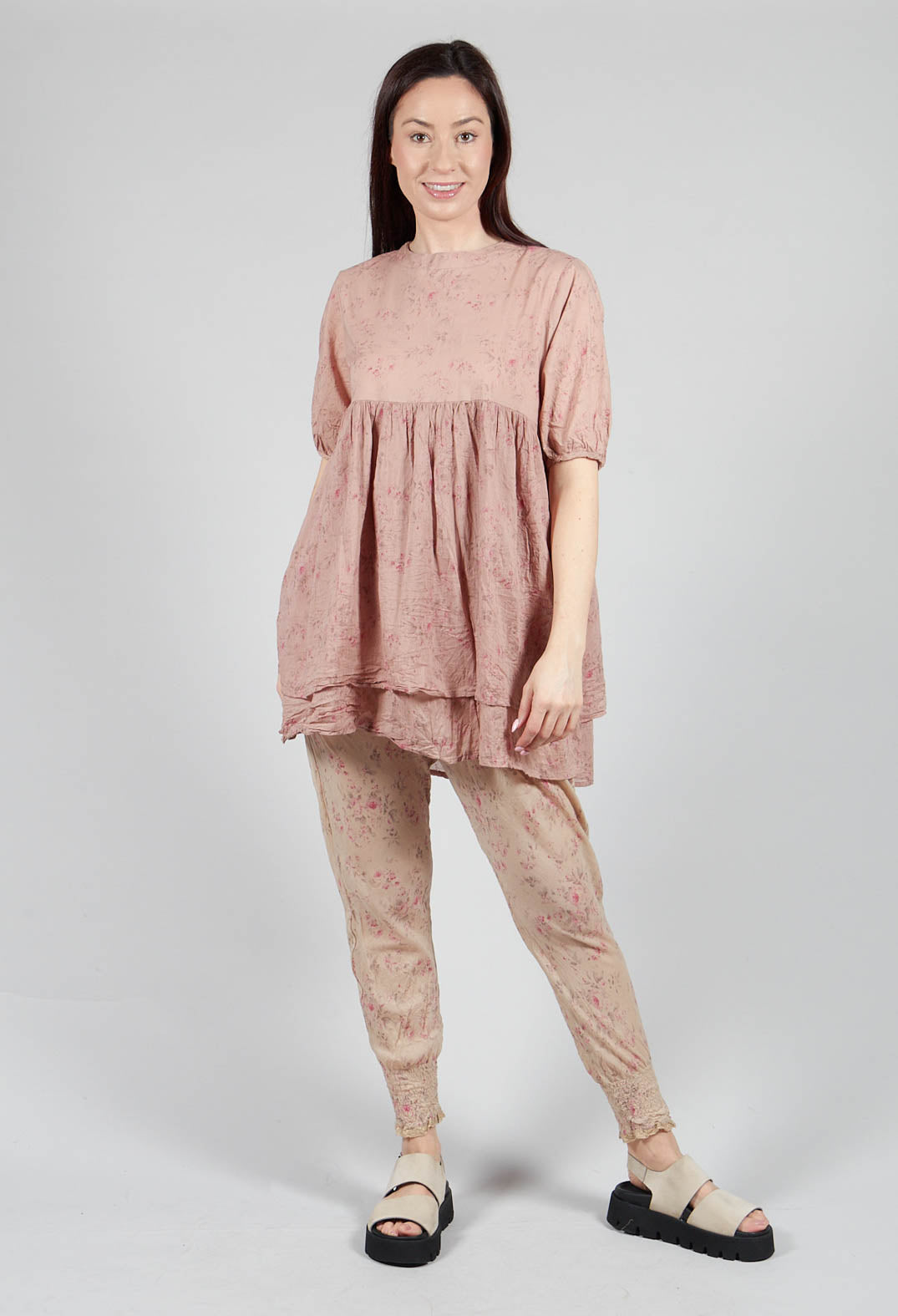 Roselle Top in Liberty Pink Print