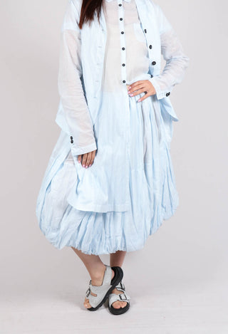 Ruched Balloon Skirt in Enzian 10% Stiff