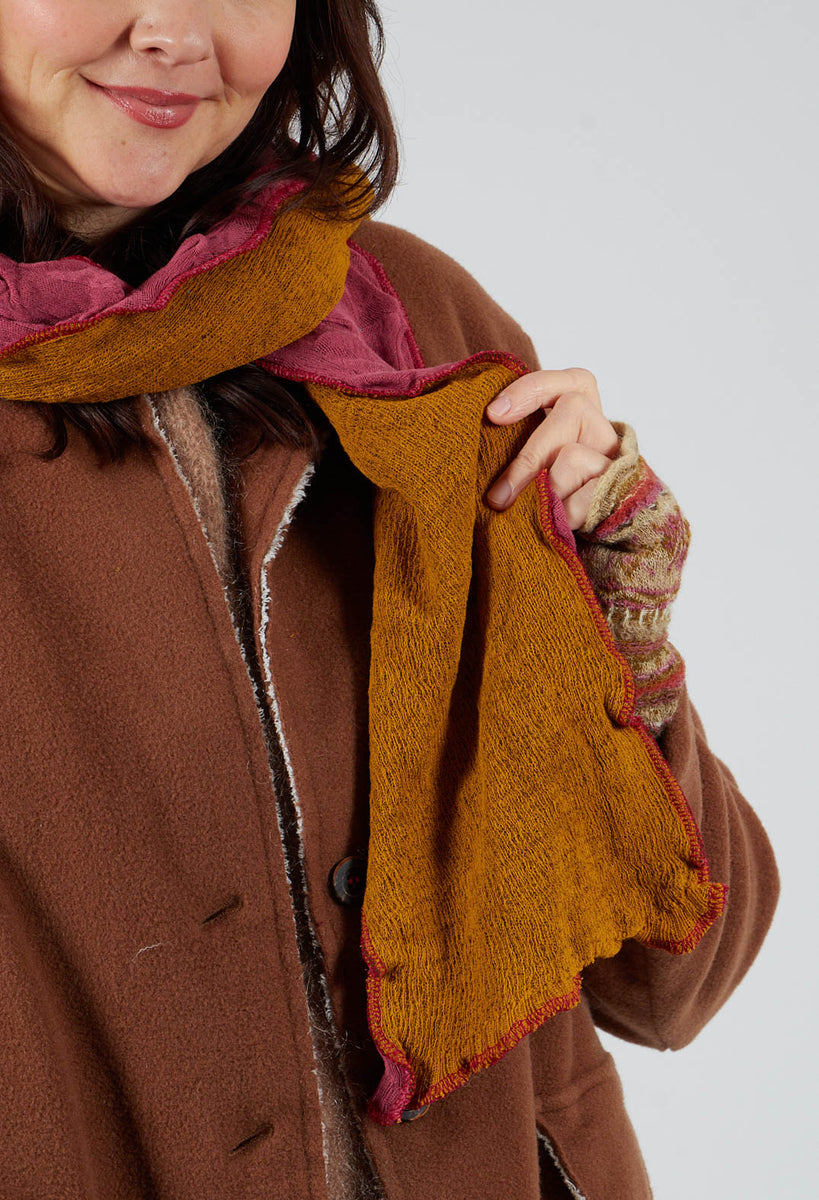 Oriental Wool Scarf in Apricot