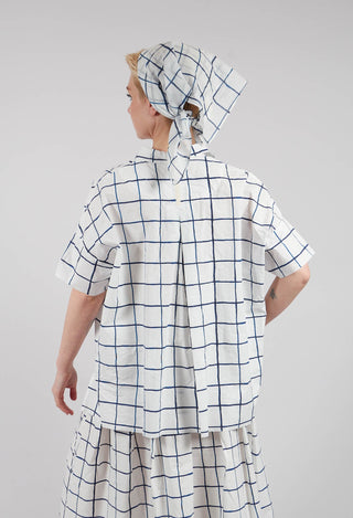 Serenity Printed Shirt in Blue Check