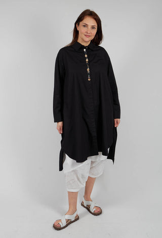 Shirt Dress in Black
