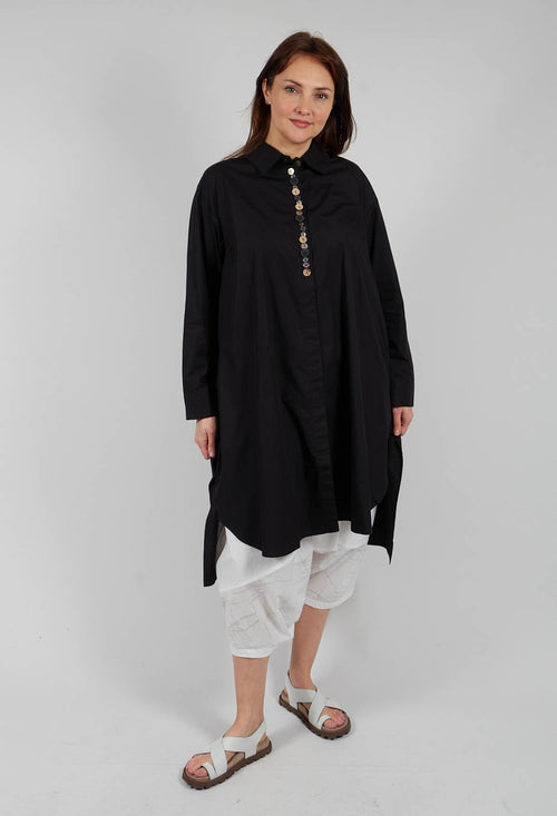 Shirt Dress in Black
