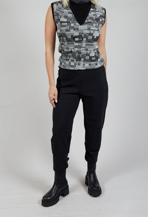 Structured Trousers in Black