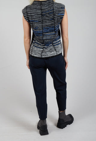 Structured Trousers in Navy