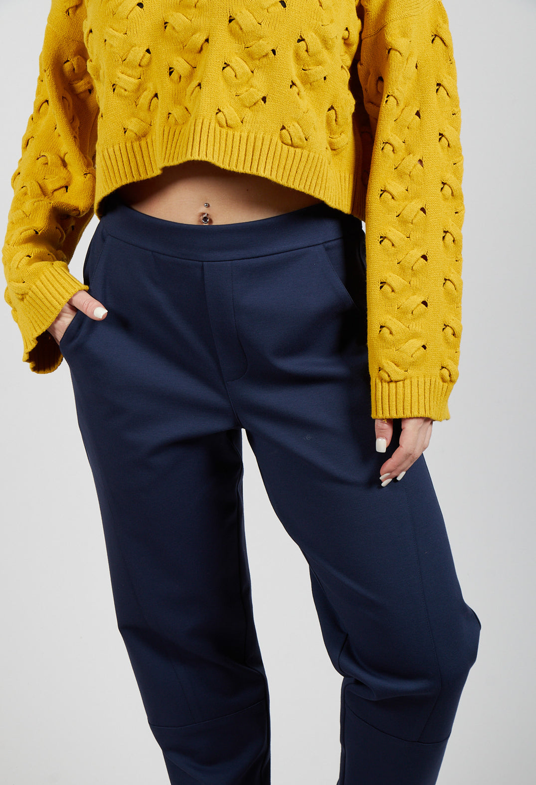 Tailored Trousers in Navy