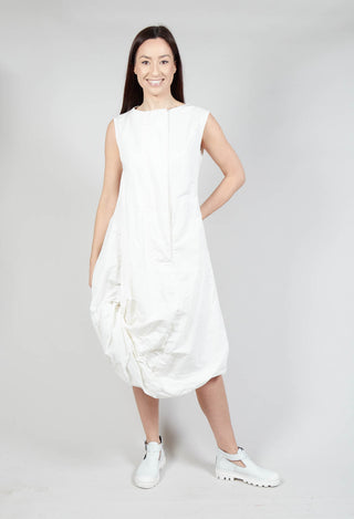 Tucked Fabric Mod Shift Dress in Callas