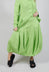 Tulip Hem Jersey Skirt in Lime