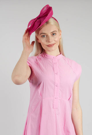 Turn Up Disc Fascinator in Magenta