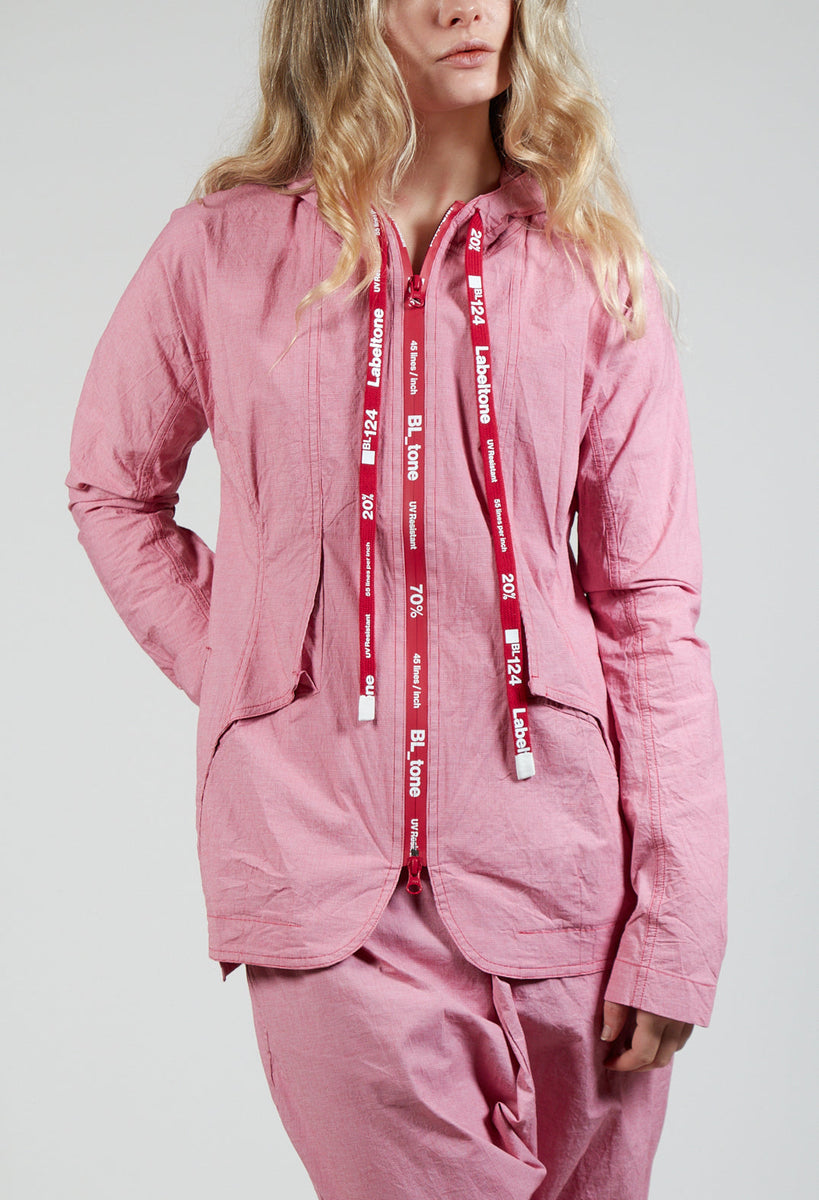 Utility Jacket with Hood in Chili Check – Olivia May