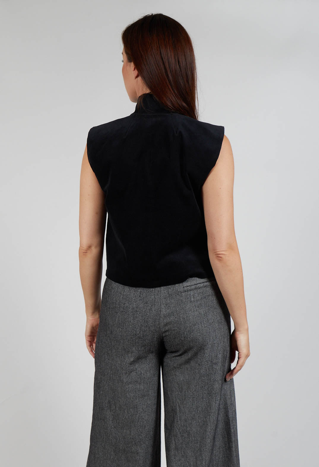 Velvet Waistcoat in Black