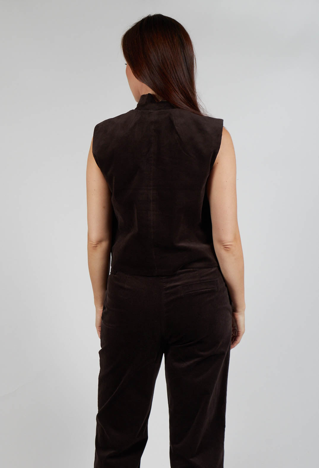 Velvet Waistcoat in Chocolate