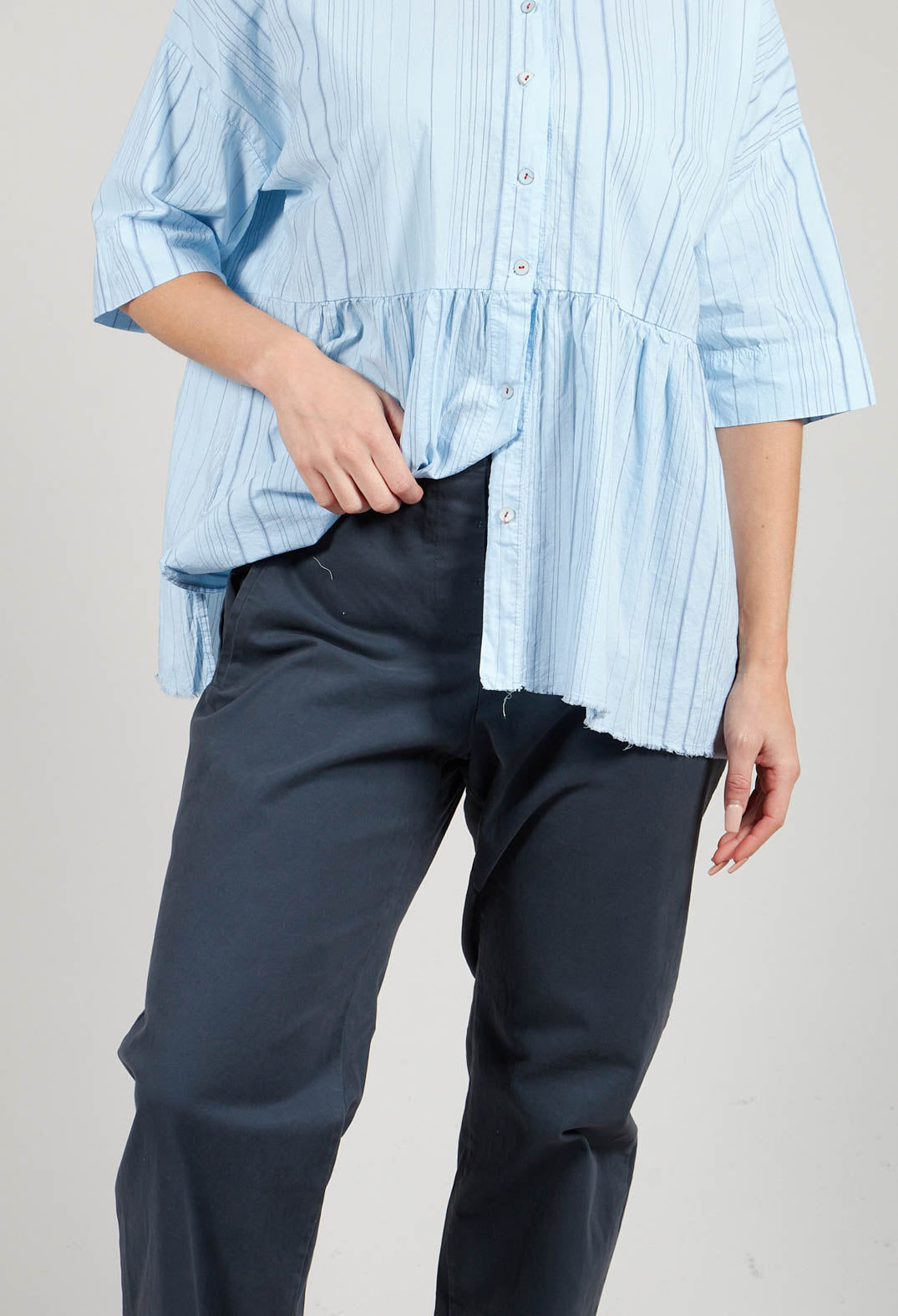 Straight Leg Trousers in Anthracite