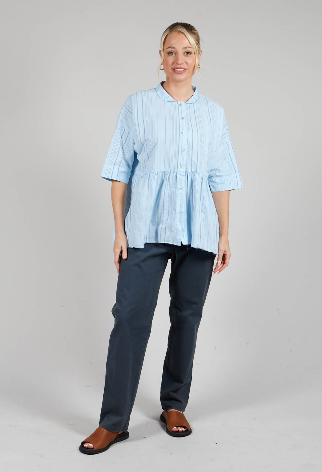 Straight Leg Trousers in Anthracite