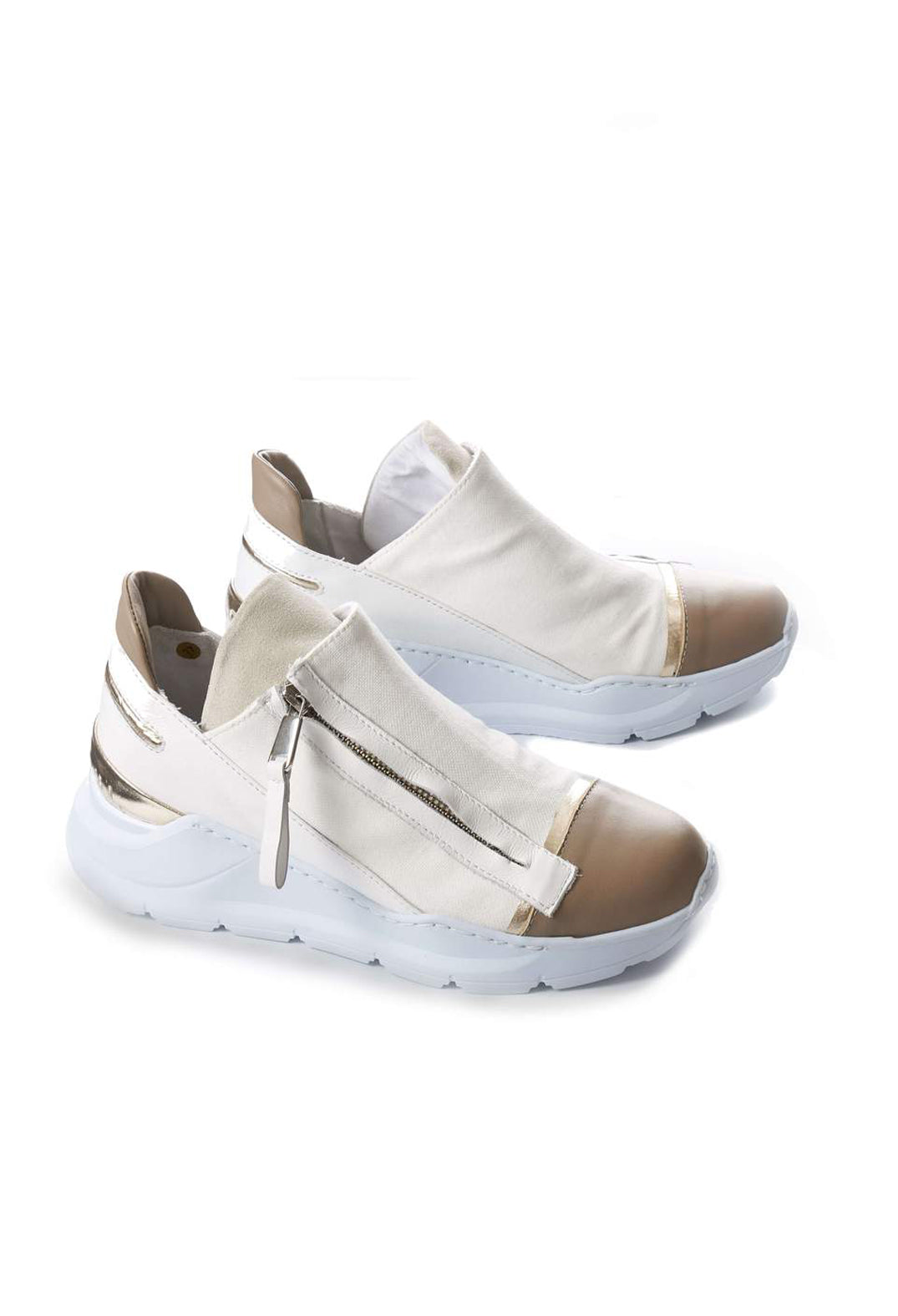 Chunky Slip On Trainers with Metallic Detail in Pamplona Corda