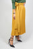 Pleated Skirt with Sash in Mustard