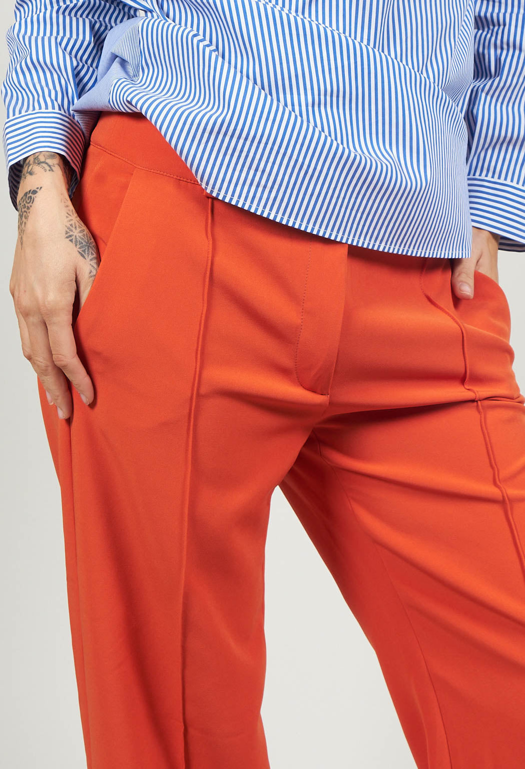 Tailored Trousers in Orange