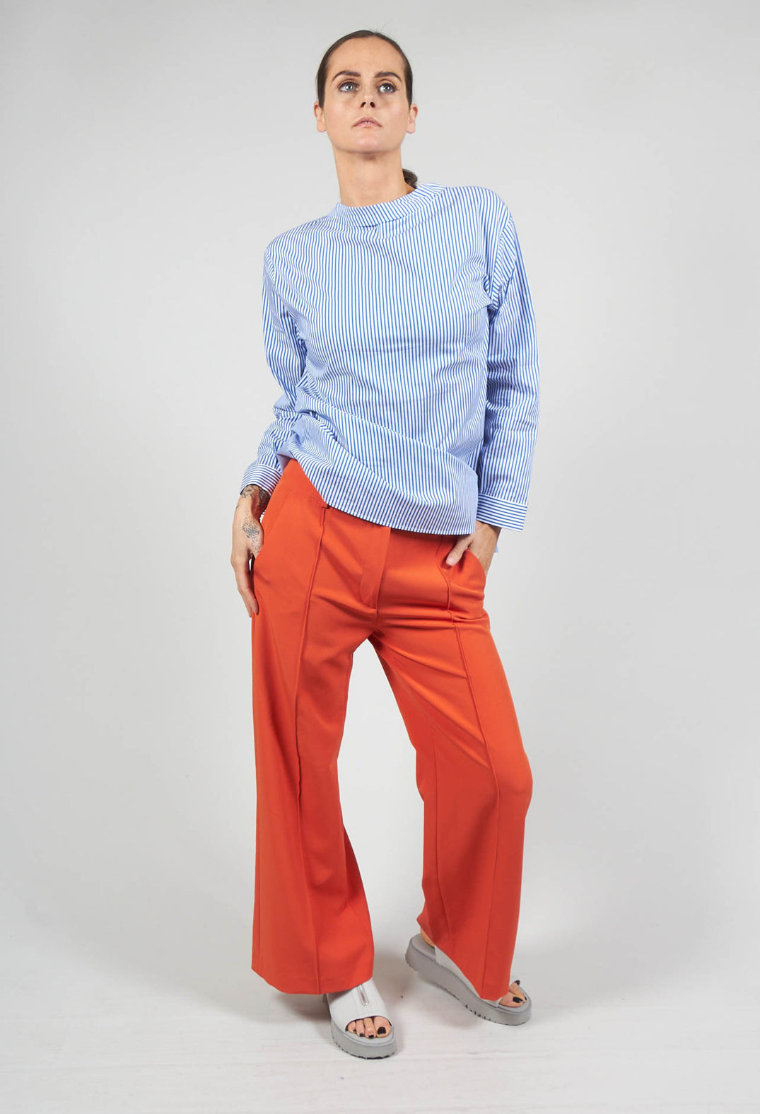 Tailored Trousers in Orange