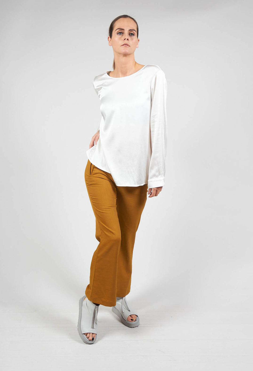 Flared Trousers in Savannah