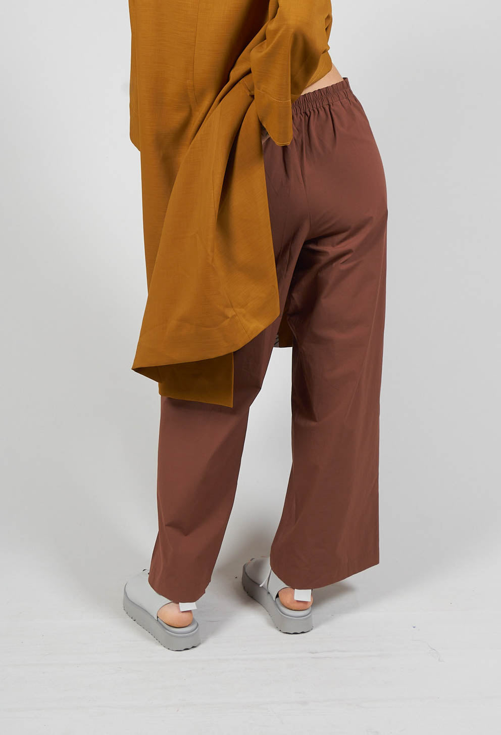 Wide Leg Trousers in Cocoa